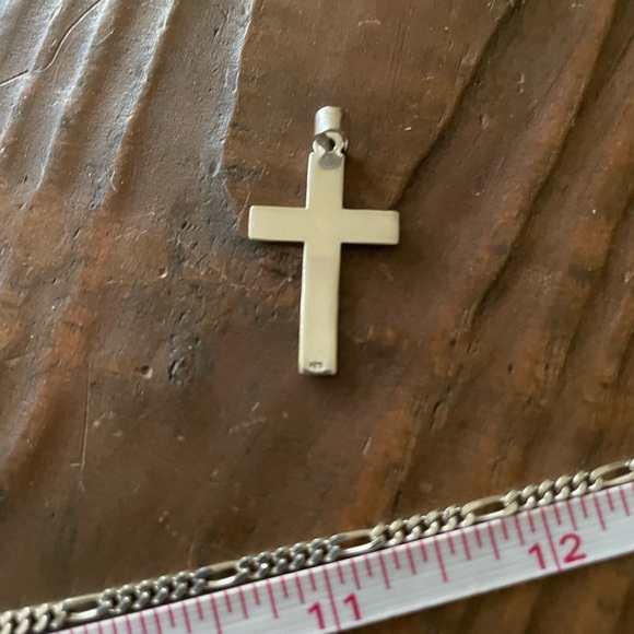 Sterling Silver 925 chain necklace with a cross - Picture 8 of 9